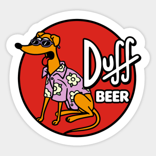 Beer dog Sticker